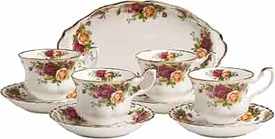 Amazon.com | Royal Albert Old Country Roses 9-Piece Tea Set